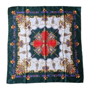 Peacock Silk Trading Inc Scarf 34" Square Regal Satin Holiday‎ Classic